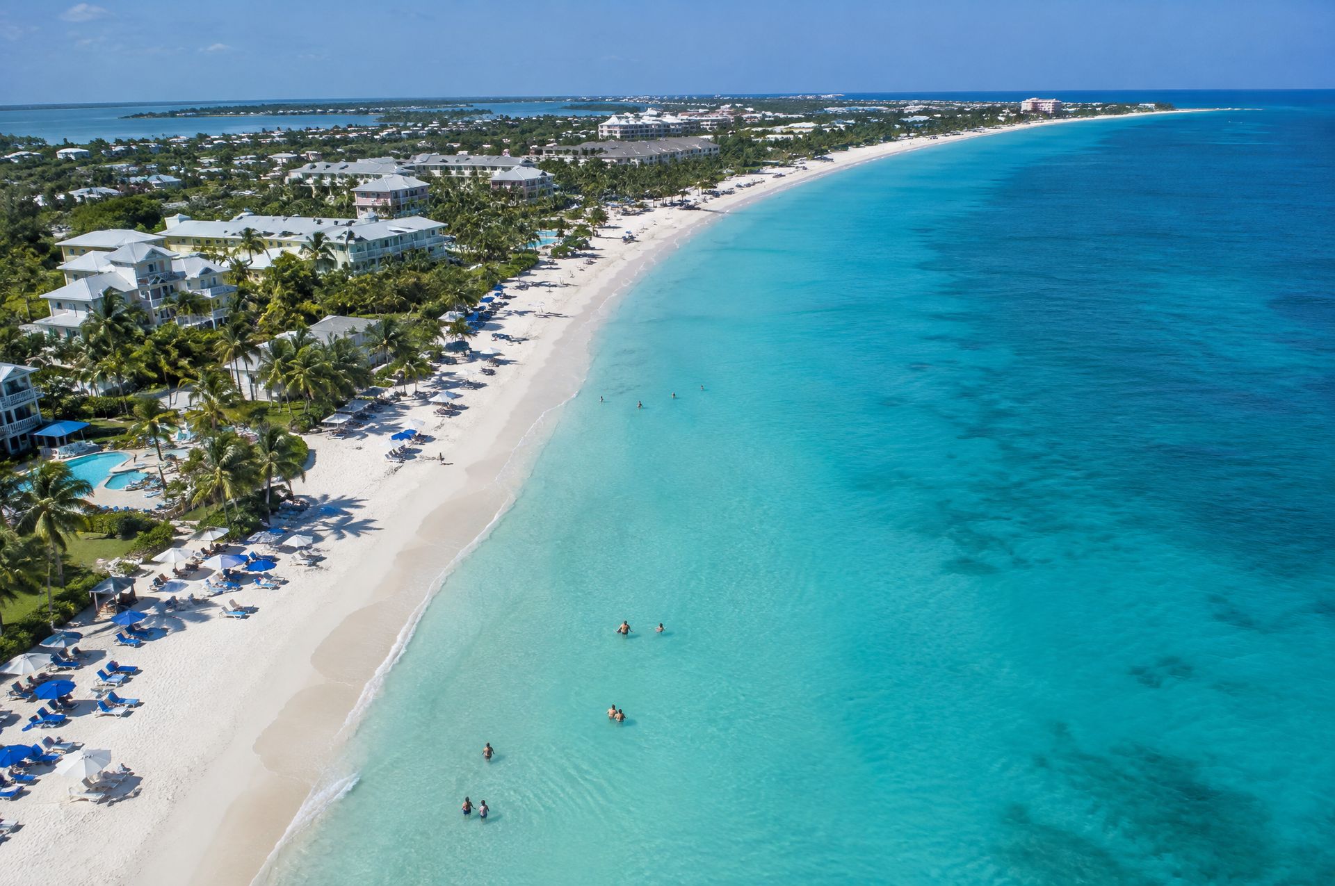Cable Beach, Nassau, from the air